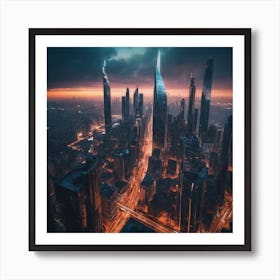 Night City 1 Art Print