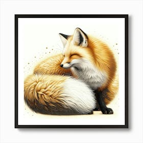 Golden Fox 2 Art Print