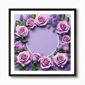 Purple Roses 45 Art Print