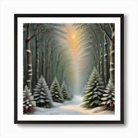 Christmas Forest Art Print