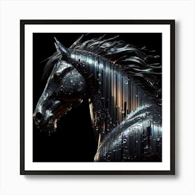 Creative Horse Beauty Illustration Nr 186 Art Print