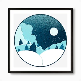 Winter Landscape Art Print