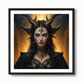 Demon Woman Art Print