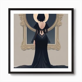 Gothic Dress Art Print