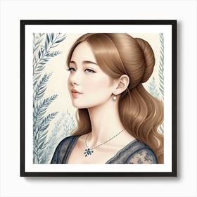 Korean Beauty Art Print