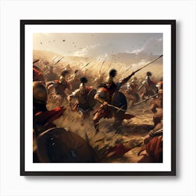 Ancient Battle 3 Art Print