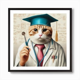 Doctor Cat 11 Art Print