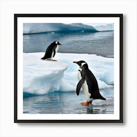 Antarctic Penguins 2 Art Print