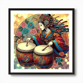 Japan Geisha Visual 120 Art Print