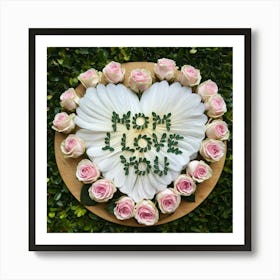 Mom I Love You Art Print