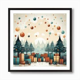 Christmas Background 1 Art Print