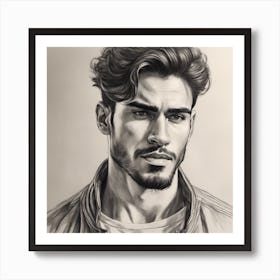 Portrait Of A Man 1 Art Print