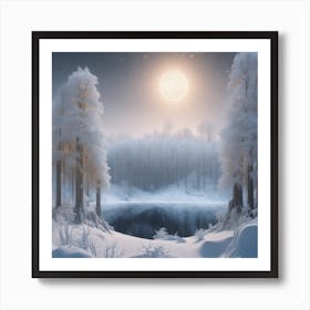 Winter Landscape 19 Art Print