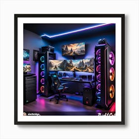 Pc Gaming Room 2 Art Print