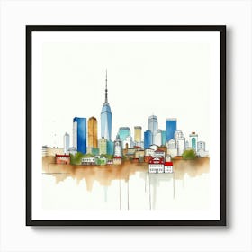 New York City Skyline 6 Art Print