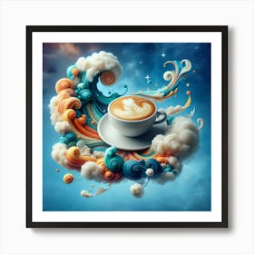 Coffee And Clouds 2 Art Print