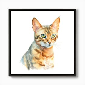 Ocicat Cat Portrait 3 Art Print