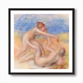 Two Nudes, Pierre Auguste Renoir Art Print