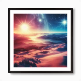 Starry Night Sky Art Print