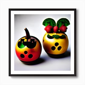 Two Fruity Apples Art Print