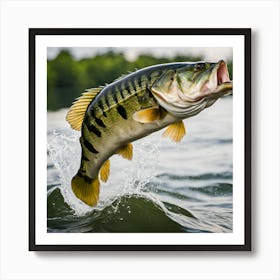 large mouth bass Art Print