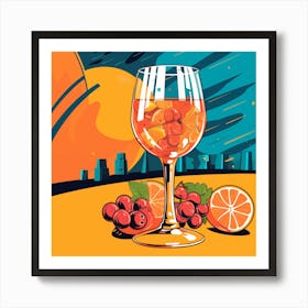 Aperol Spritz Pop Art Art Print