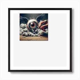 The Wired eye. Art Print