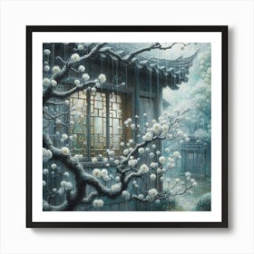 Chinese Cherry Blossoms 1 Art Print