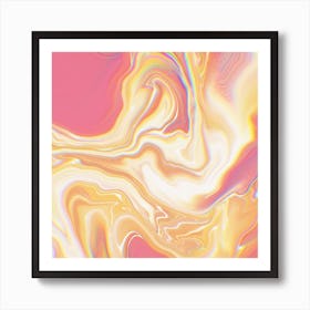 Holo Swirl Square Art Print