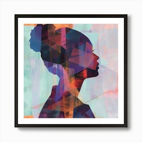 Silhouette Of A Woman 10 Art Print