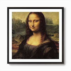 Painting of Queen Mona Lisa Art Print