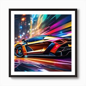 Lamborghini 134 Art Print