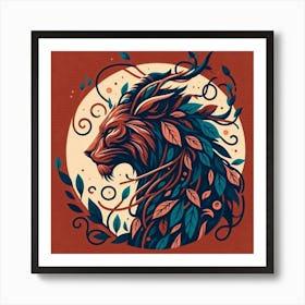 Lion Head 1 Art Print