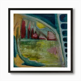 View From  My Window, Wall Abstract Art Art Print