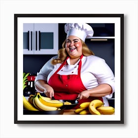 Bananas In The Kitchen Art Print