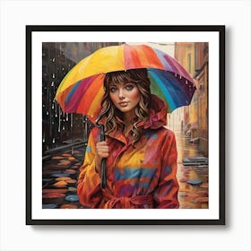 Rainbow Girl Art Print