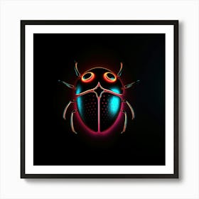 Neon Bug Poster