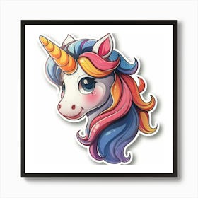 Unicorn Sticker 78 Art Print