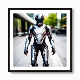 Building A Strong Futuristic Suit Like The One In The Image Requires A Significant Amount Of Expertise, Resources, And Time 14 Art Print