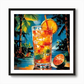 Tropical Drink Art Print