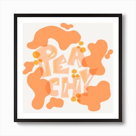 Peachy Art Print