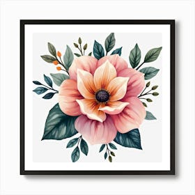 Pink Flower 1 Art Print