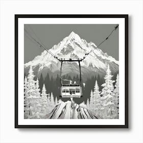 Ski Lift Art Print