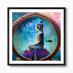 Siren Buddha #1 Art Print