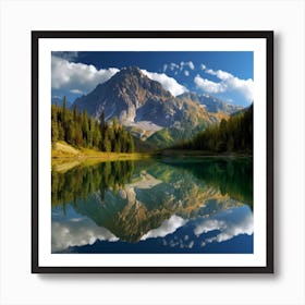 Mountain Lake Art Print