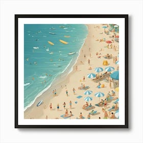 Day At The Beach 7 Art Print