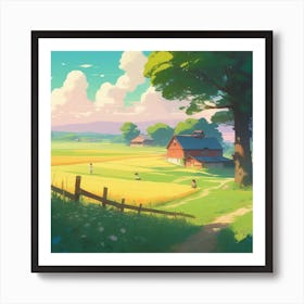 Landscape Painting 83 Art Print