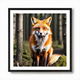 Red Fox In The Forest 6 Art Print