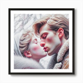 'The Kiss' Art Print