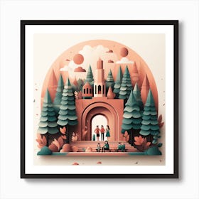 Paper Illustration Art Print